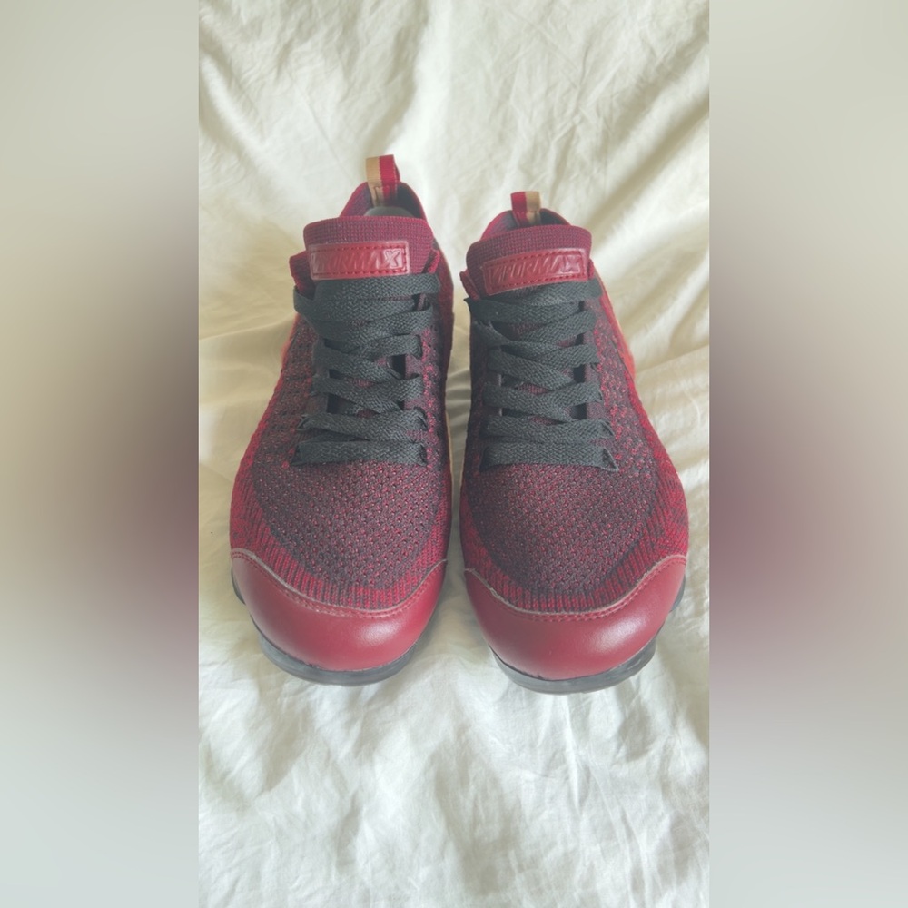 Nike Vapor Max Red and Black Sneakers with Breathable Design
